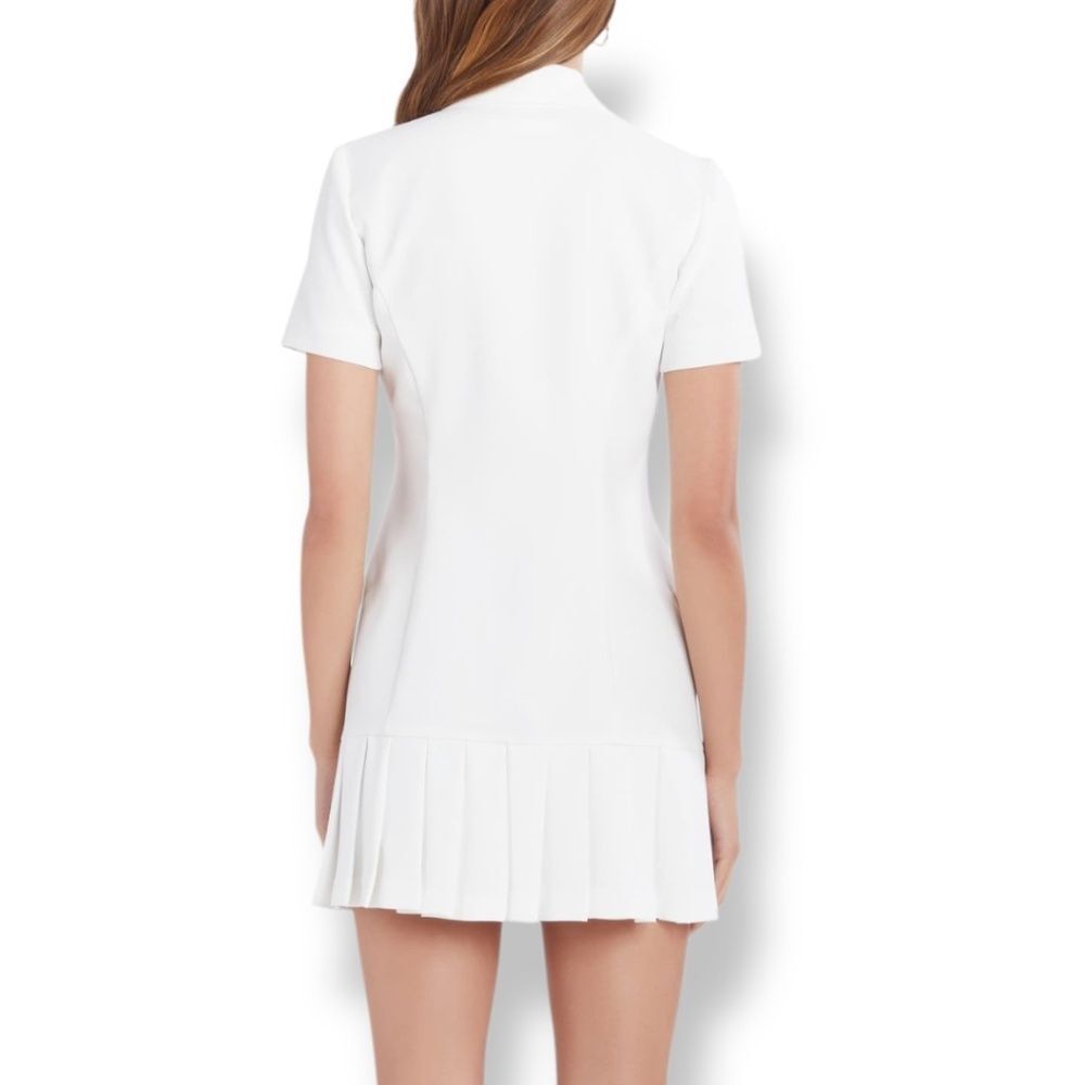 Amanda Uprichard White Mini Dress Elegant and Chic - Picture 2 of 16